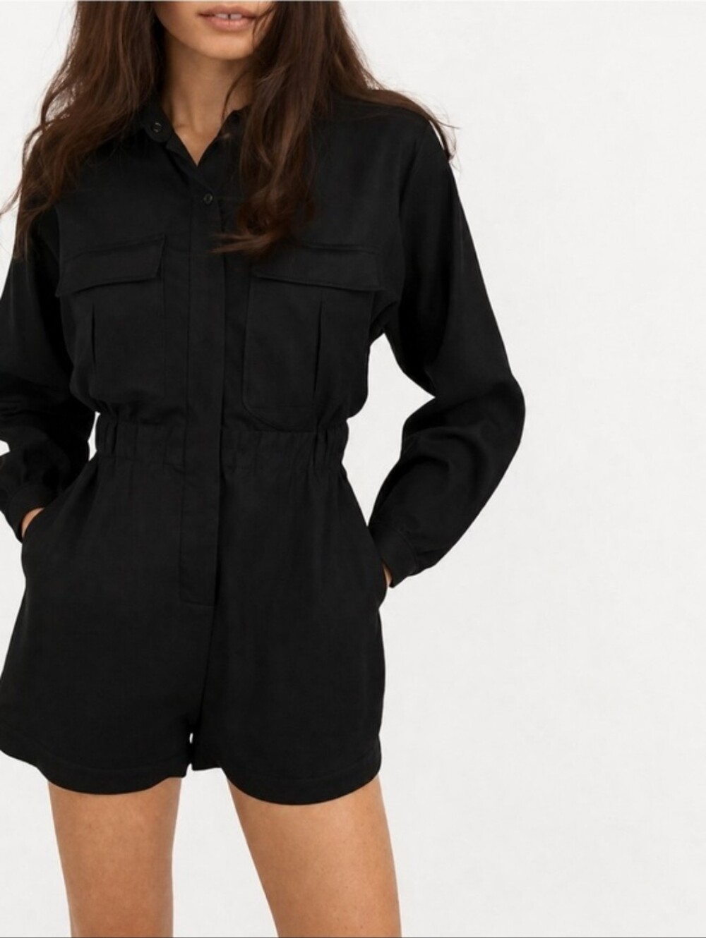 BDG Atticus Long Sleeve Coverall Romper